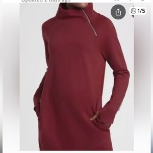 Athleta Cozy Karma Funnel Neck Sweatshirt